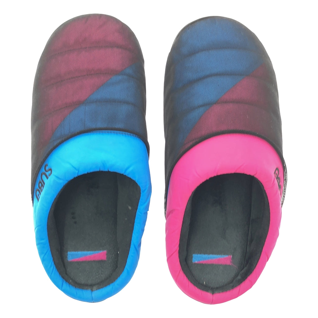 SUBU / Subu | x TADASUKE JINNO 衝突網眼拼接木屐涼鞋 | 24碼 | 藍色/粉紅 | 女款