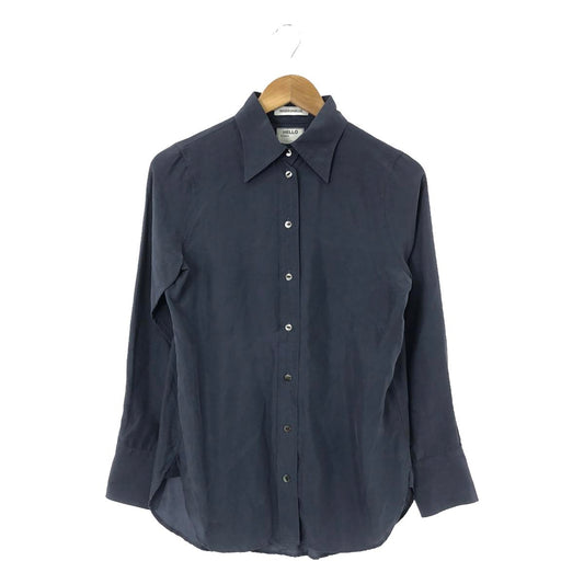 MADISON BLUE | 2023SS | HIGH COLLAR N.MADAME SH SILK SHIRT | 01(S) | Blue | Women's