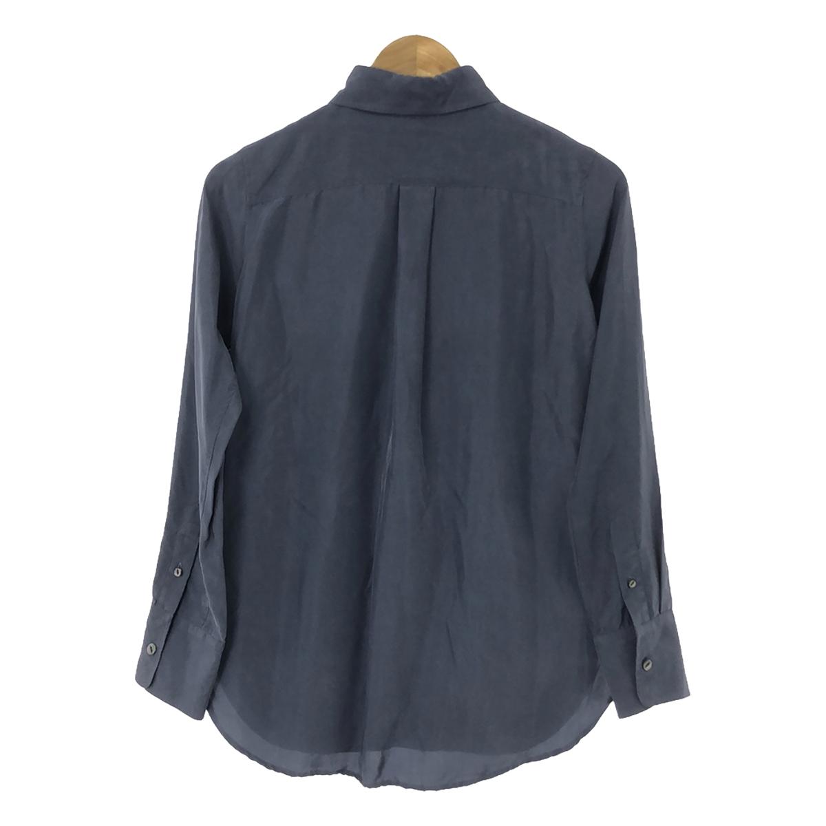 MADISON BLUE | 2023SS | HIGH COLLAR N.MADAME SH SILK SHIRT | 01(S) | Blue | Women's