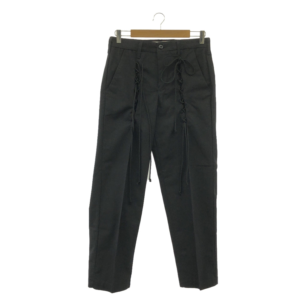 elephant TRIBAL fabrics / エレファントトライバルファブリックス | RACE UP WORK PT / レースアップ ワーク パンツ | XS | ブラック | メンズ