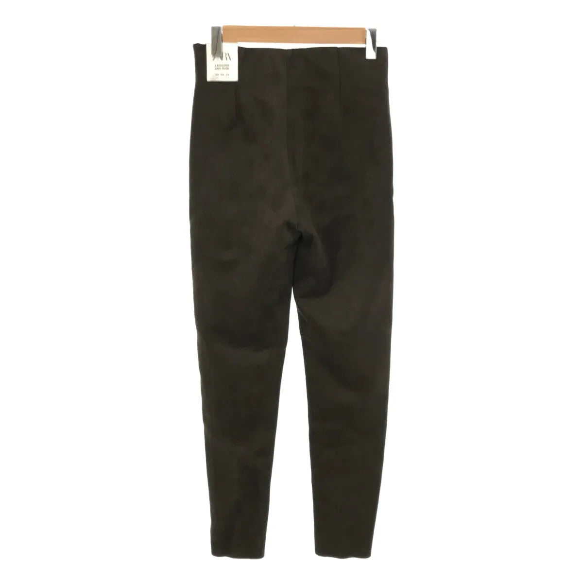 [新品] ZARA |側拉鍊彈性緊身褲 | XS |卡其色 |女性的