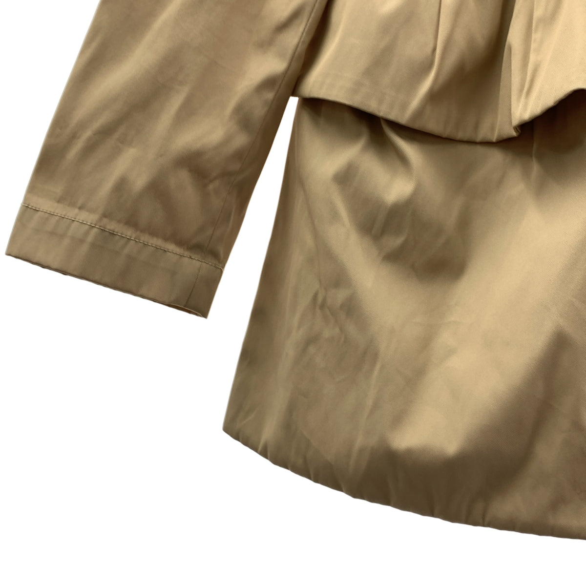 Carolina Herrera / キャロリーナヘレラ | ギャザー ダブルジップ ジャケット | XS | ベージュ | レディース