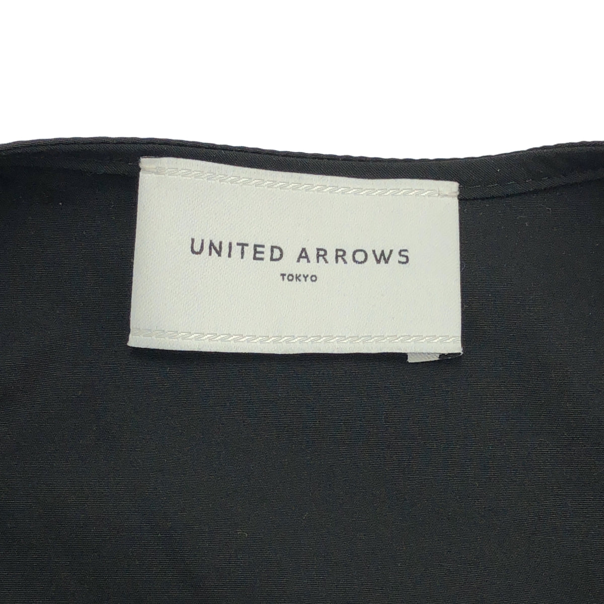 UNITED ARROWS | C/N 褶皺長袖襯衫 | F 碼 | 黑色 | 女款
