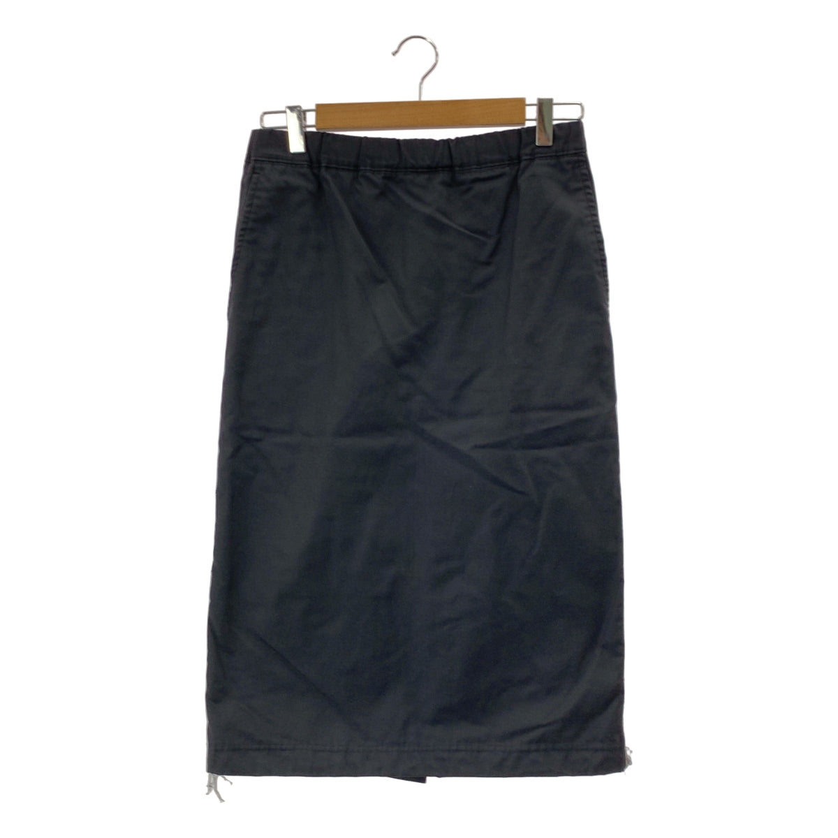 COMME des GARCONS COMME des GARCONS / コムコム | コットン ナイロン チェッカーサイドライン スカート | S | ブラック | レディース