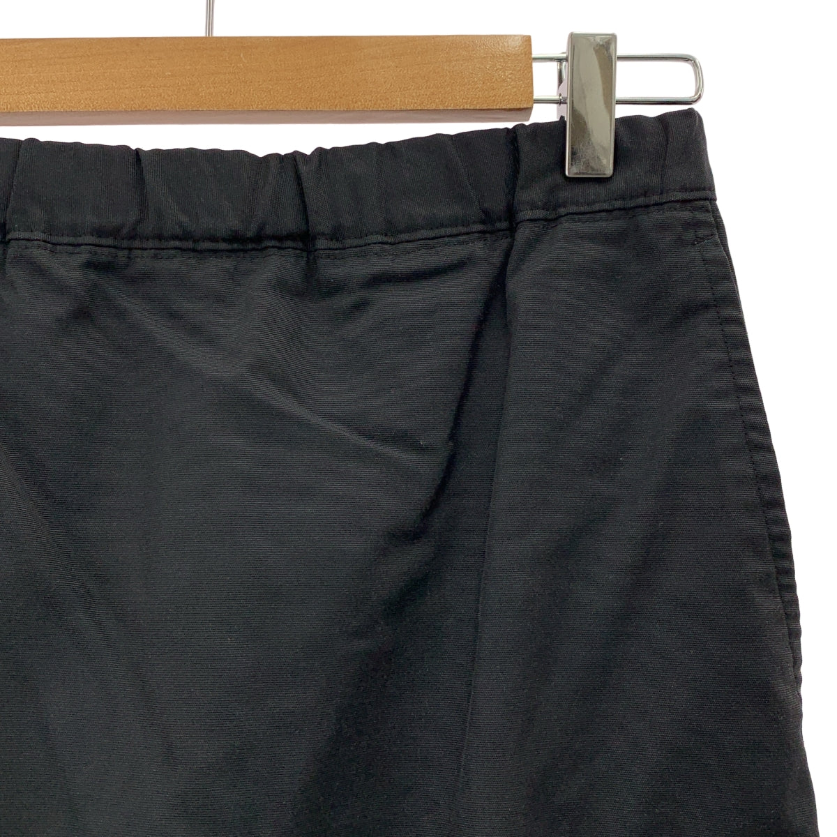 COMME des GARCONS COMME des GARCONS / コムコム | コットン ナイロン チェッカーサイドライン スカート | S | ブラック | レディース