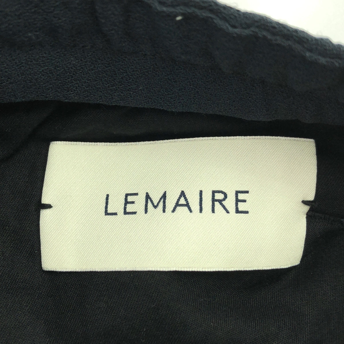 LEMAIRE / ルメール | ドローストリング タック イージー パンツ | 44 | チャコールブラック系 | メンズ