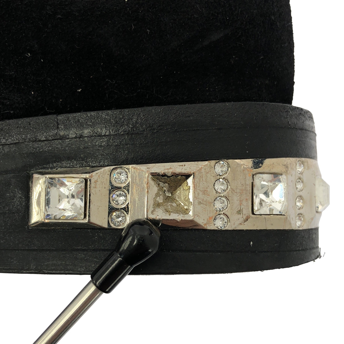 miu miu / ミュウミュウ | ビジューヒール ムートンブーツ | 36.5