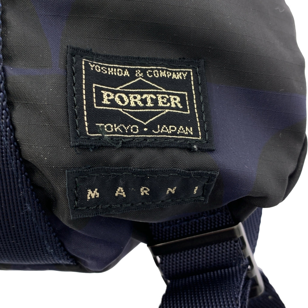 MARNI / 마르니 | × PORTER / 포터 2WAY TOTE BAG / 총 무늬 핸들 토트 백팩 배낭 |