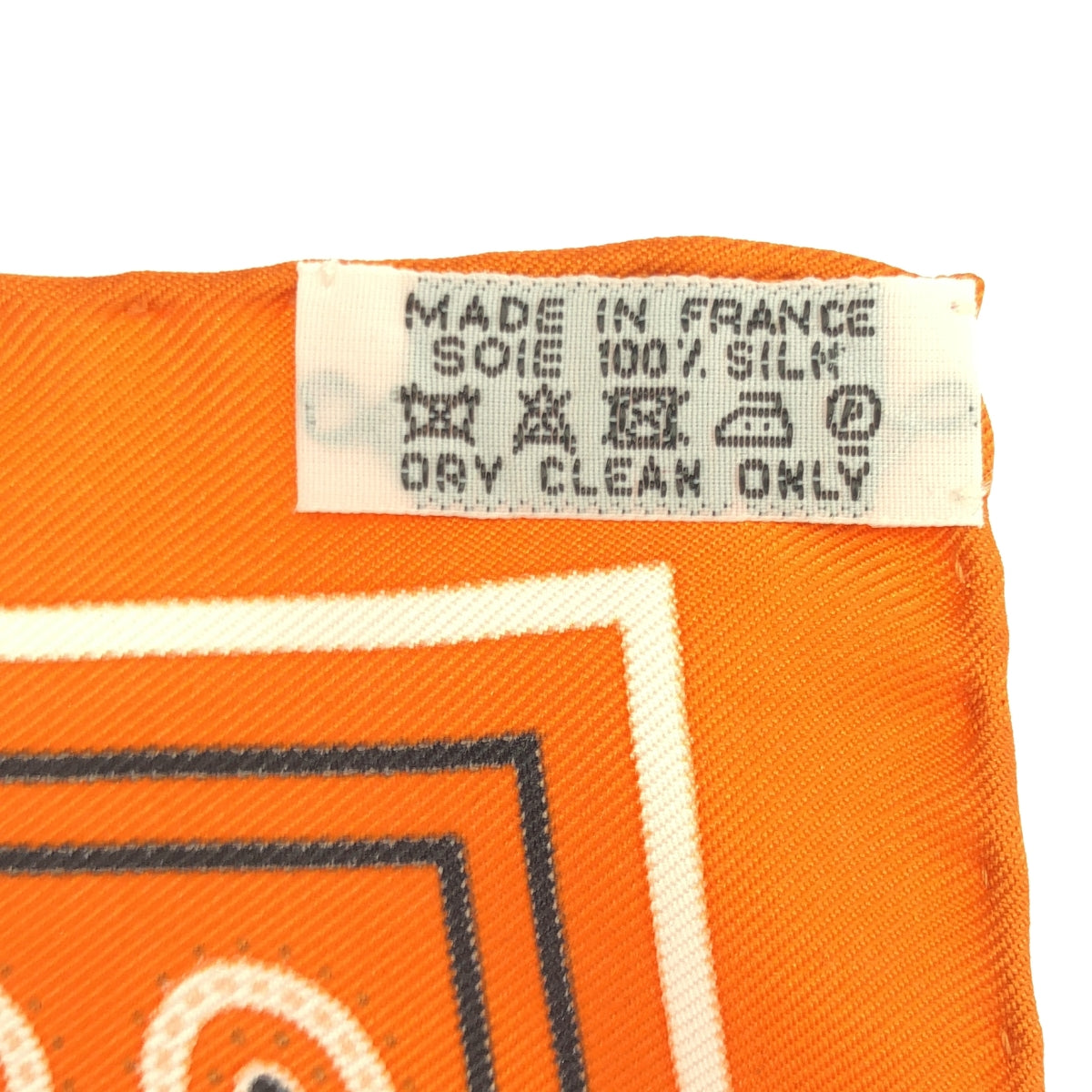 [Good Condition] HERMES / Hermes | Carré 55 Apron d'Or Golden Spur Silk Scarf | Orange