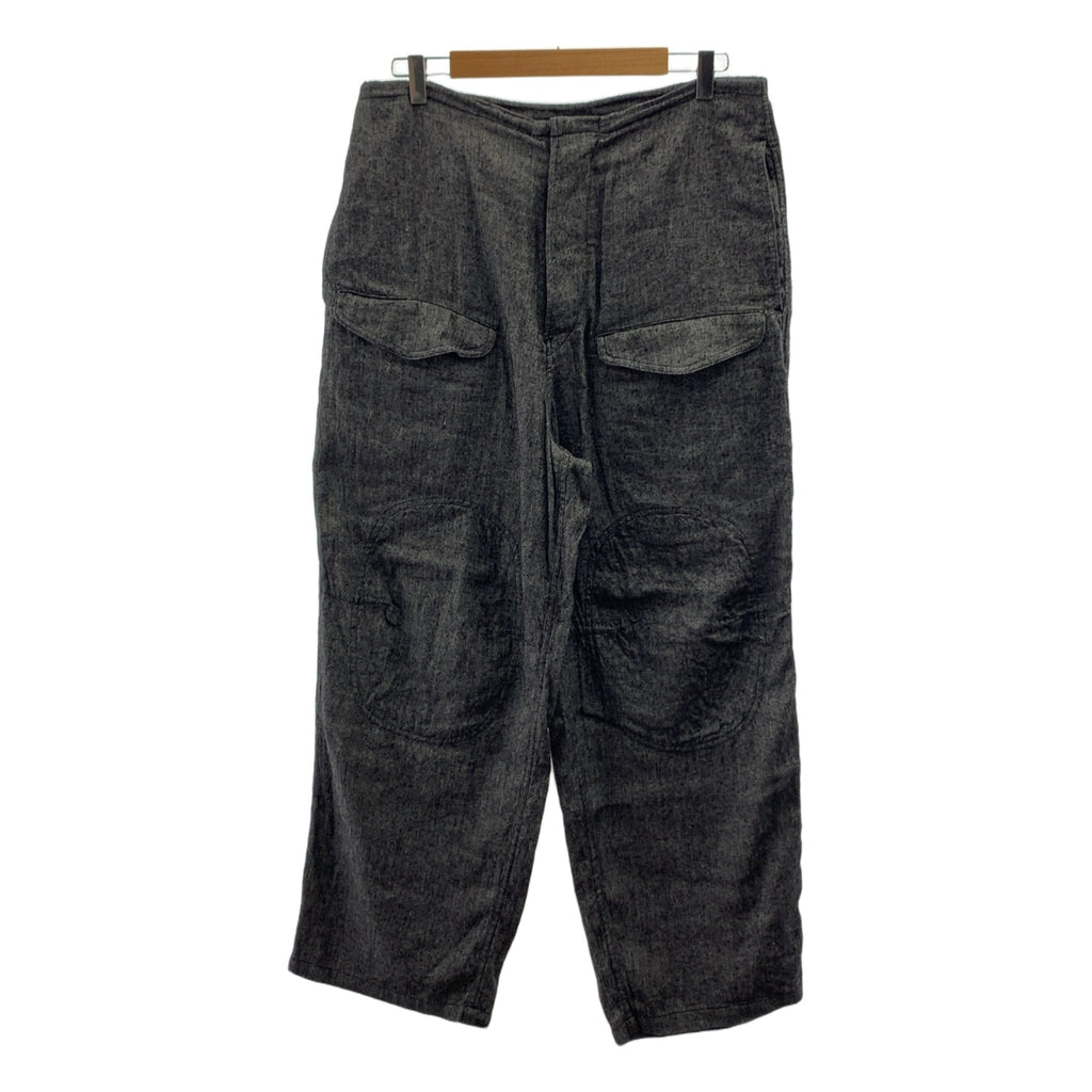 【美品】  blurhms / ブラームス | 2025SS | SILK LINEN F1B PANTS シルクリネン ミリタリーパンツ | 2 | BLACKCHAMBRAY / ブラックシャンブレー | メンズ