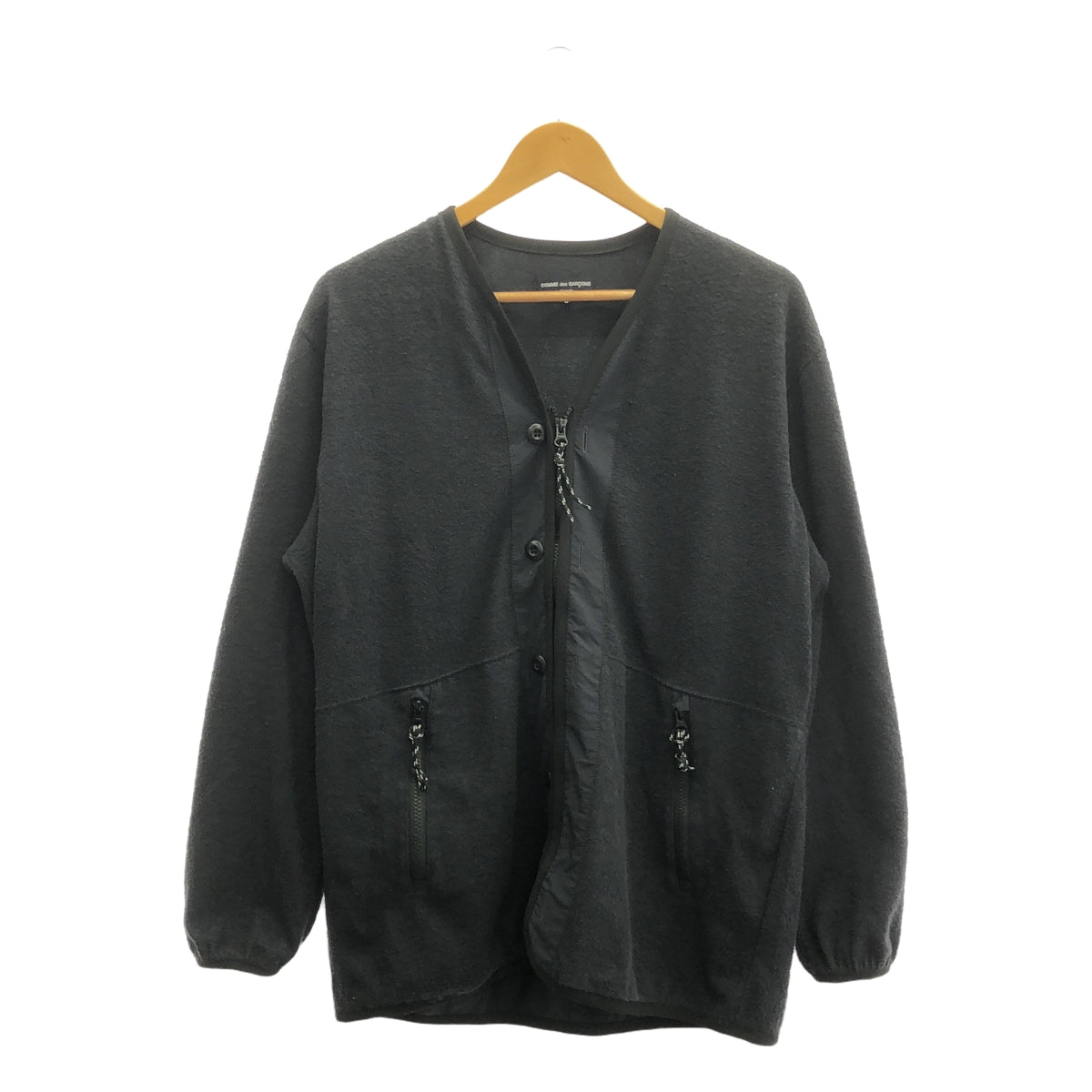 COMME des GARCONS HOMME | 2023SS |棉絨開襟衫 | S |海軍 |女性的