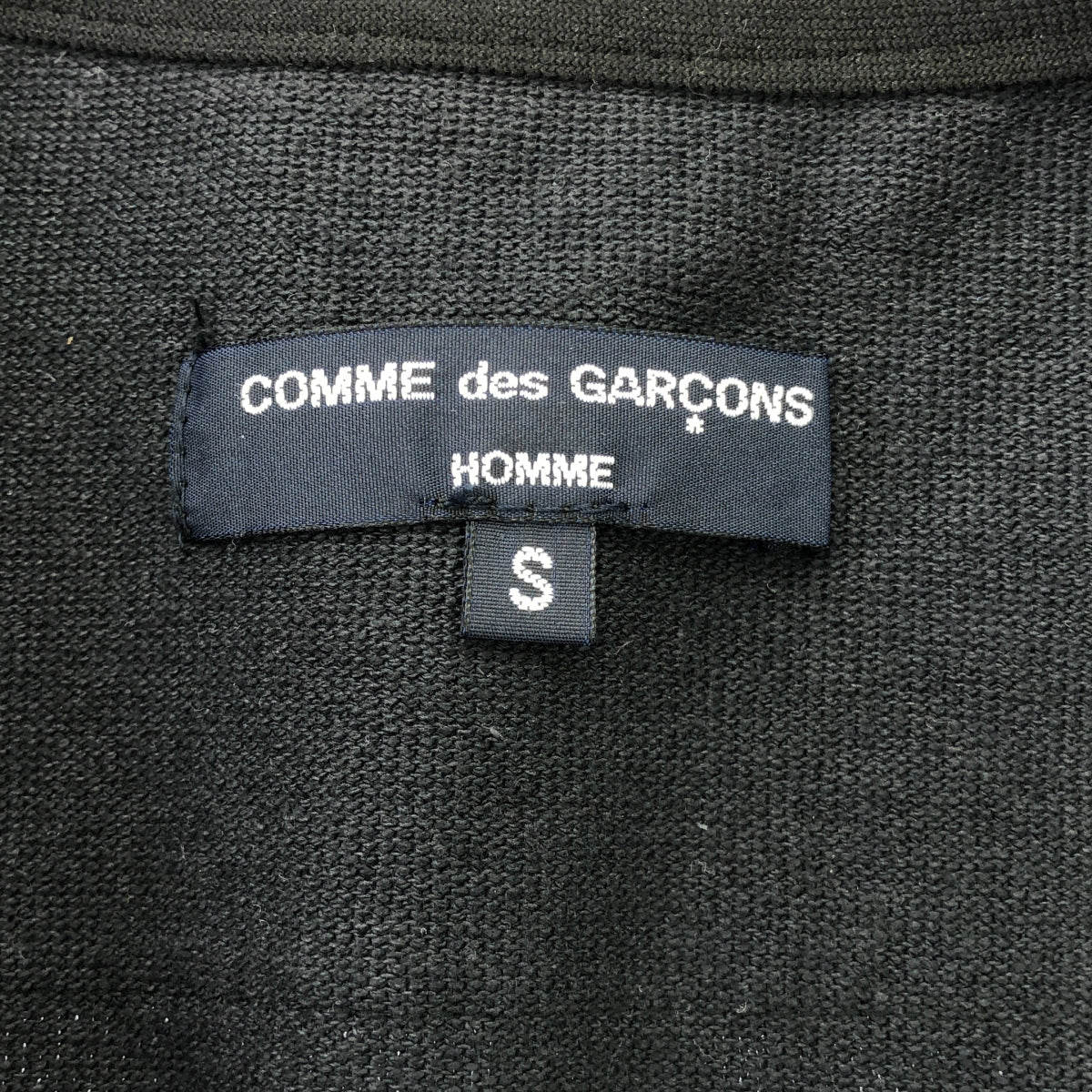 COMME des GARCONS HOMME / 컴데 갤슨 옴므 | 2023SS | 코튼 파일 가디건 | S | 네이비 | 여성