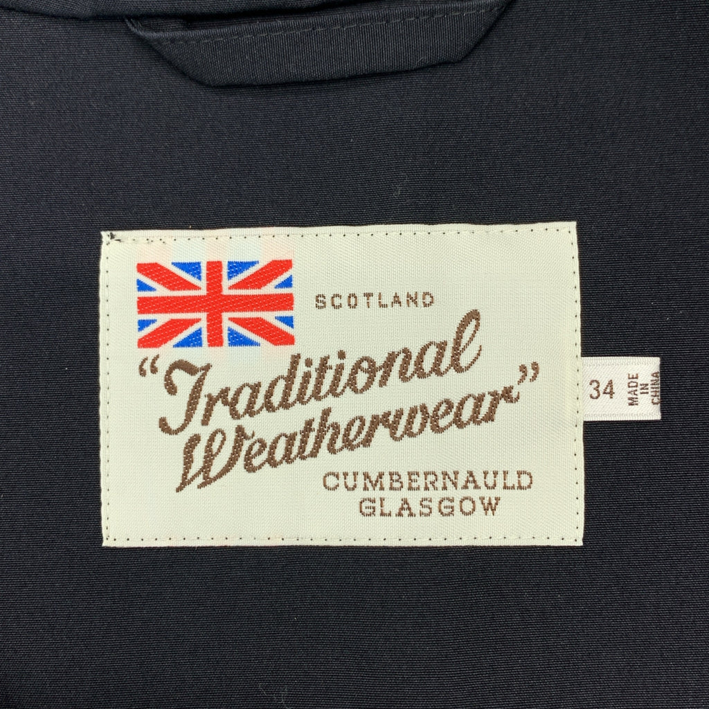 【美品】  Traditional Weatherwear / トラディショナルウェザーウェア | BF CHRYSTON RAGLAN / ロゴボタン クリストンラグランコート フーディ | 34 | ダークネイビー | レディース