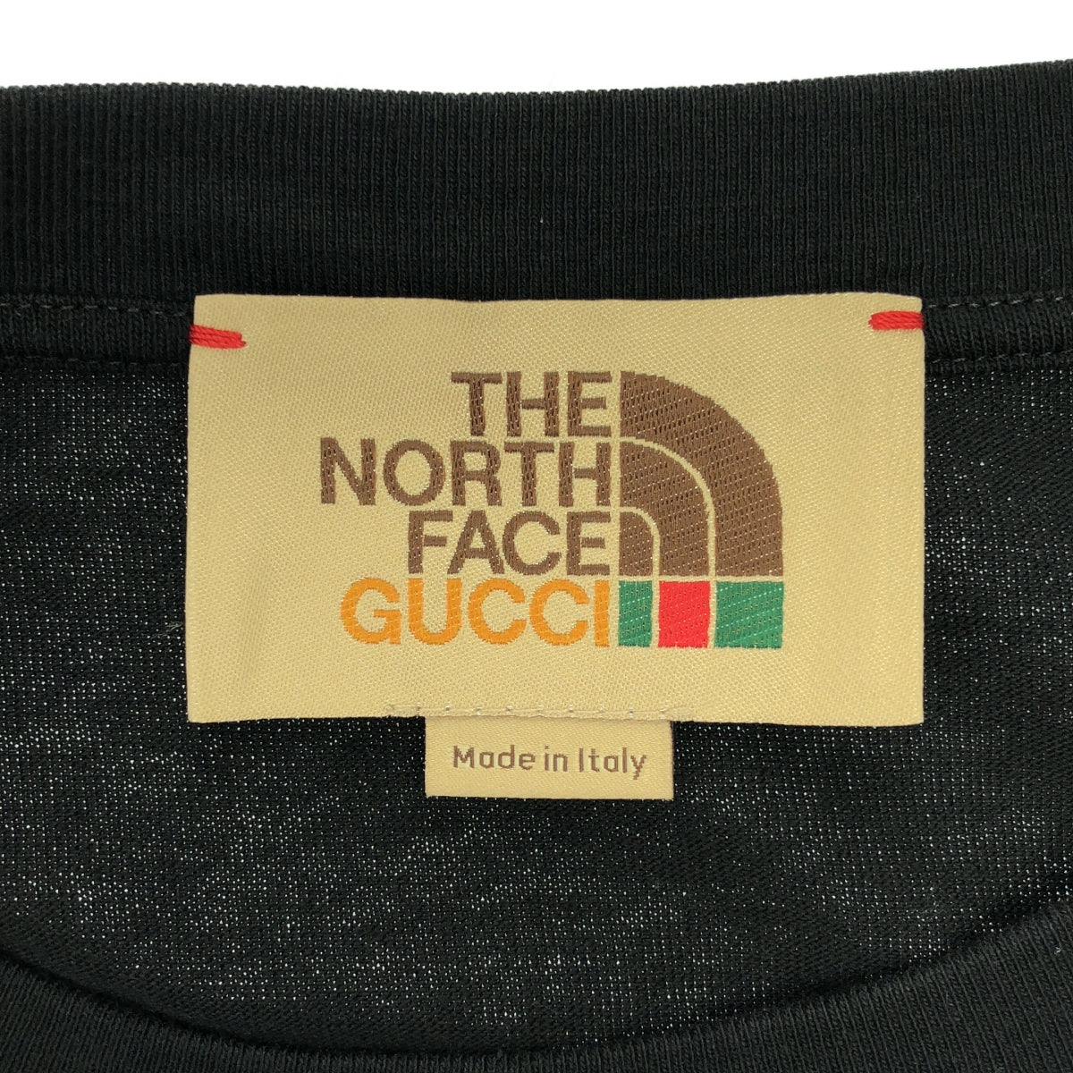[狀況極佳] GUCCI x THE NORTH FACE 標誌超大 T 卹 | XS 碼 | 黑色 | 男款