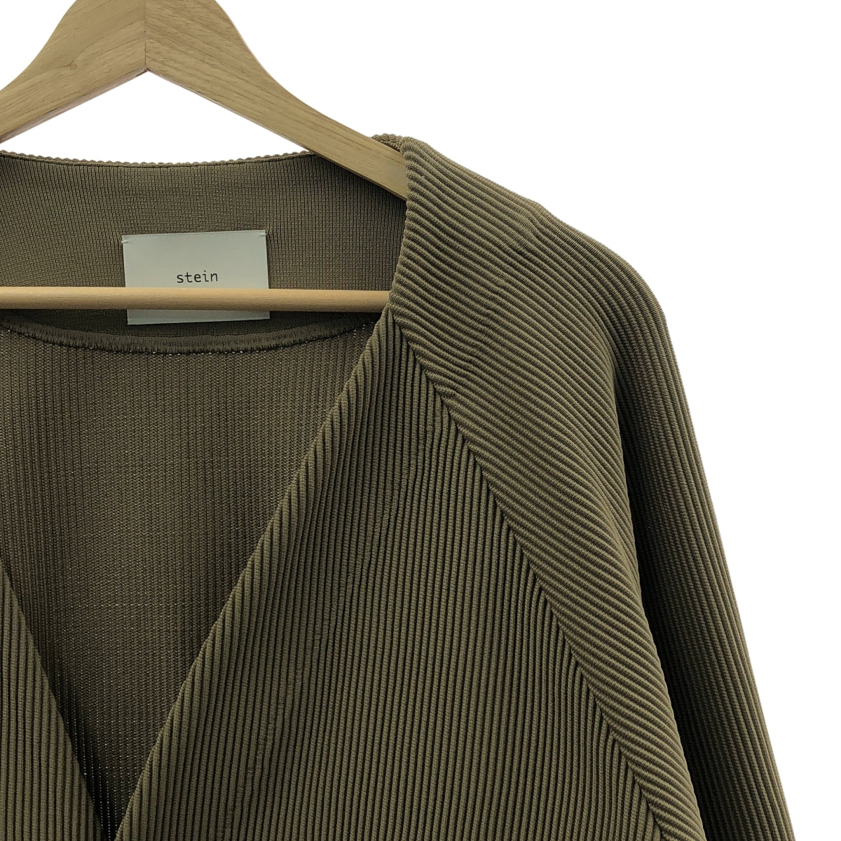 【美品】  stein / シュタイン | 2022SS | GRADATION PLEATS CARDIGAN グラデーション プリーツ カーディガン | S | ダークベージュ | メンズ
