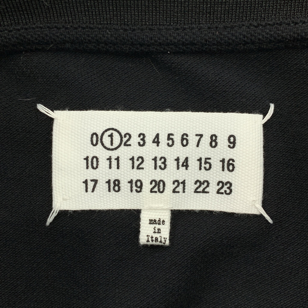 Maison Margiela / 馬丁馬吉拉 | 2021AW | M Logo 刺繡 Polo衫 | S | 黑色 | 女款