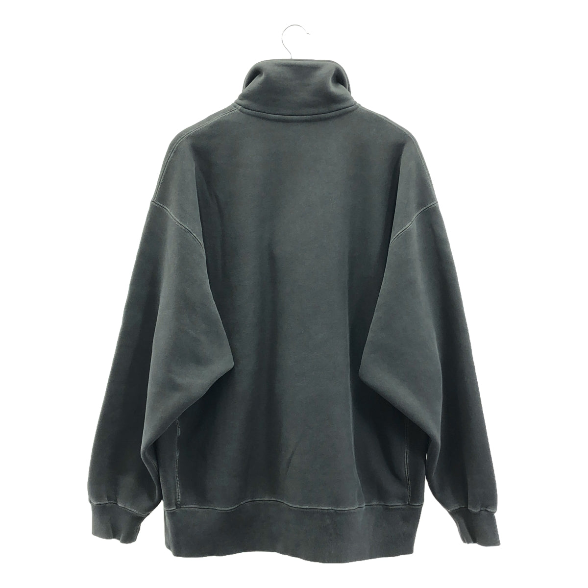 脂肪/脂肪| 2025SS | DYEMENT.HALF 半拉鍊運動衫 |脂肪 |灰色 |男士