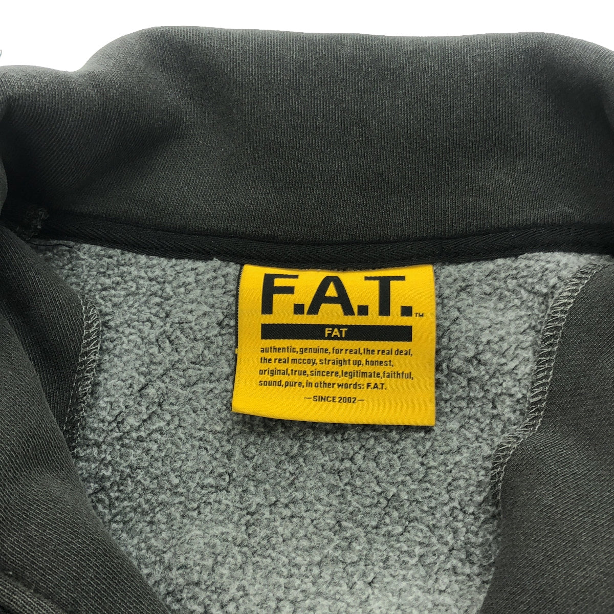 FAT / エフエーティー | 2025SS | DYEMENT.HALF ハーフジップ スウェット | FAT | グレー | メンズ