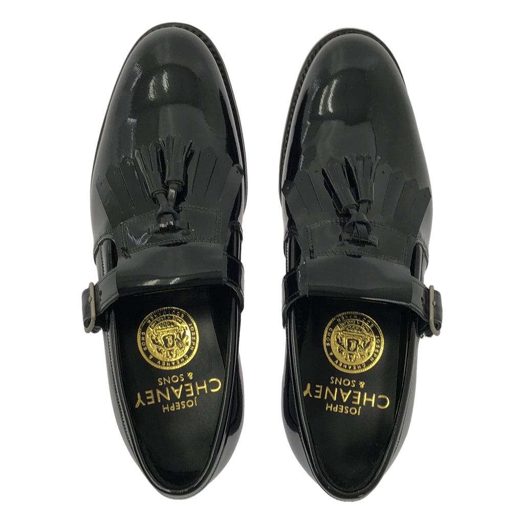 全新 Joseph Cheaney 漆皮絎縫流蘇樂福鞋 | 3 1/2 號 | 黑色 | 女款