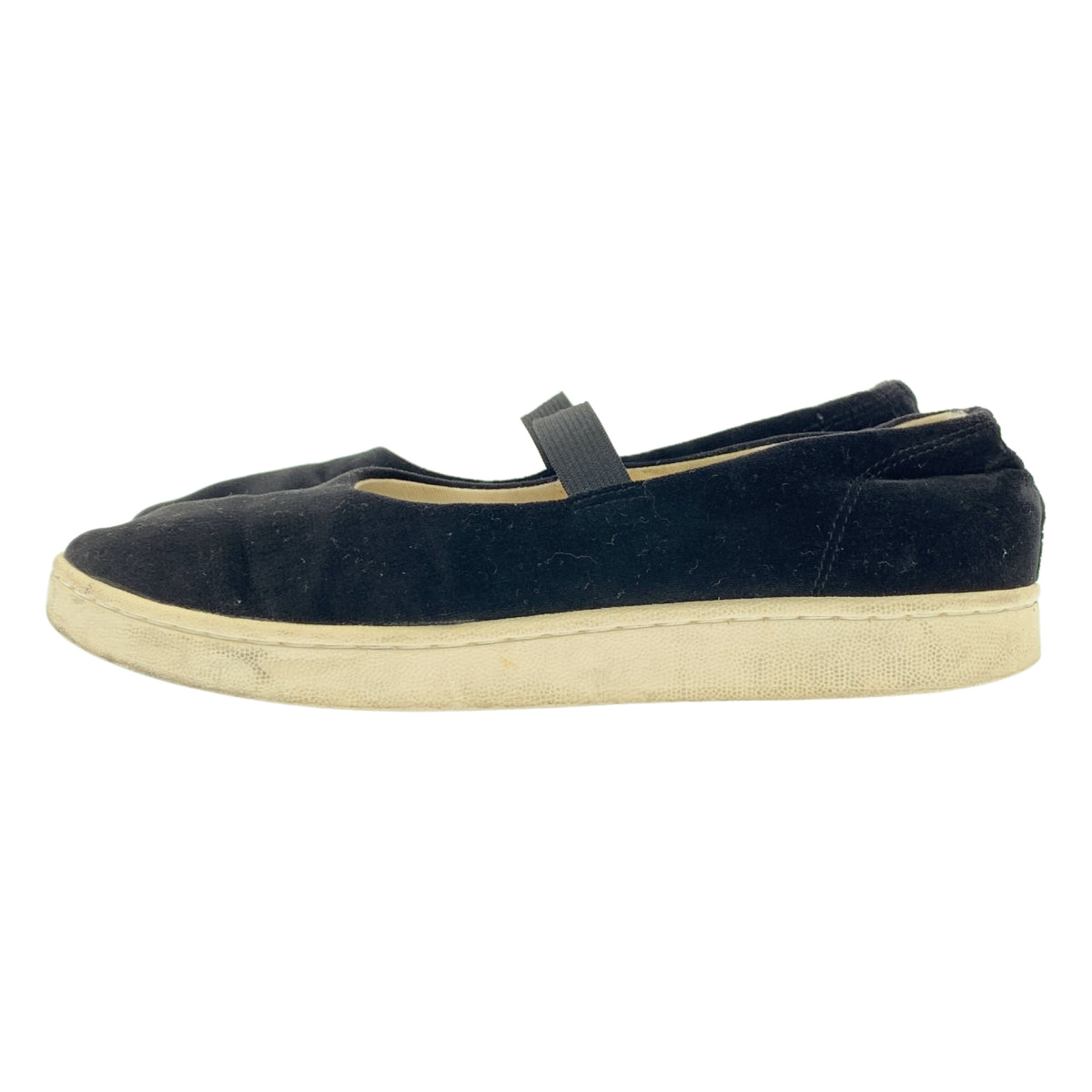 tricot COMME des GARÇONS | 天鵝絨瑪麗珍彈力帶一腳蹬運動鞋 | 尺寸 23 | 黑色 | 女款