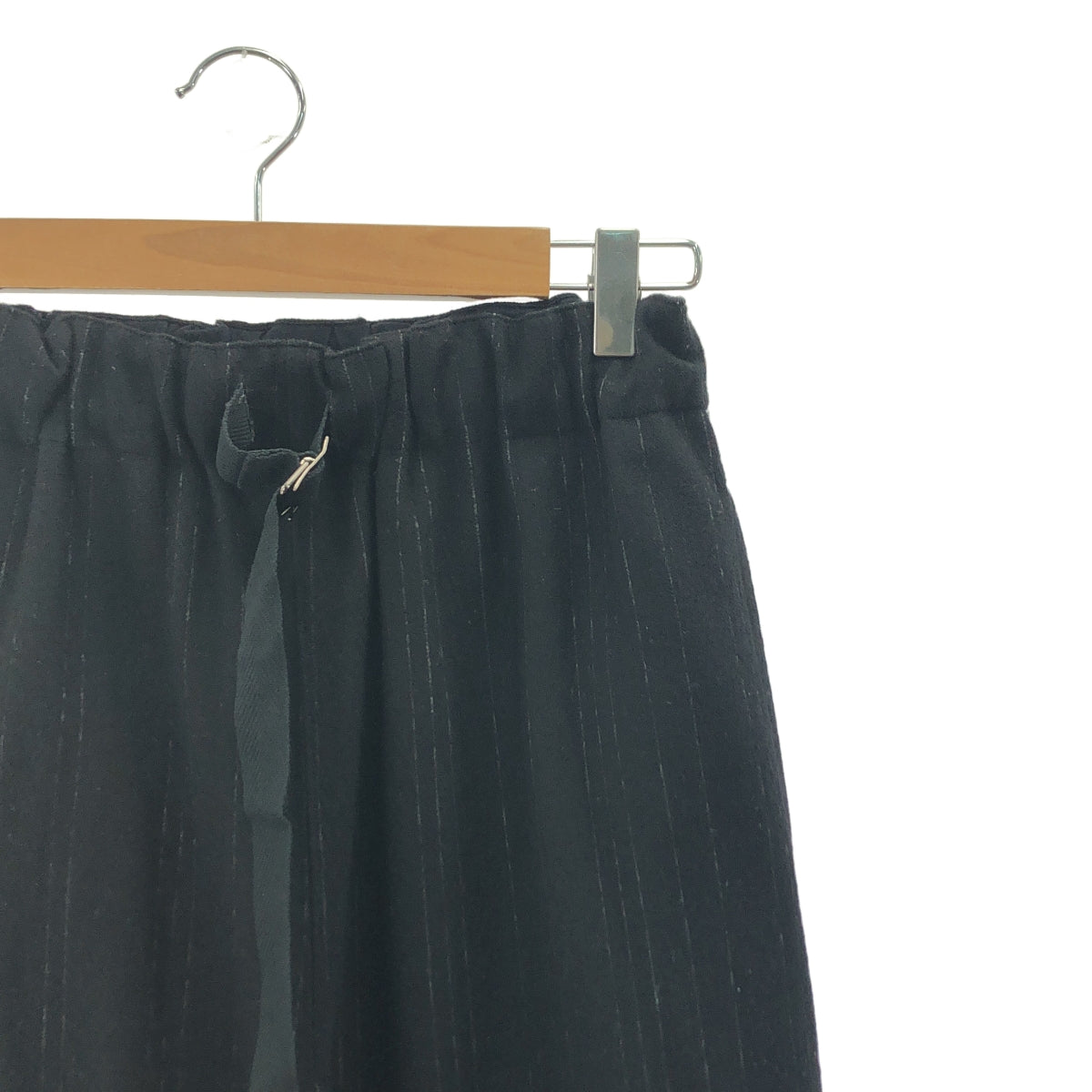 zuccaズッカ　パンツ ZUCCa / ズッカ | ウール ベルテッド ワイド イージー パンツ