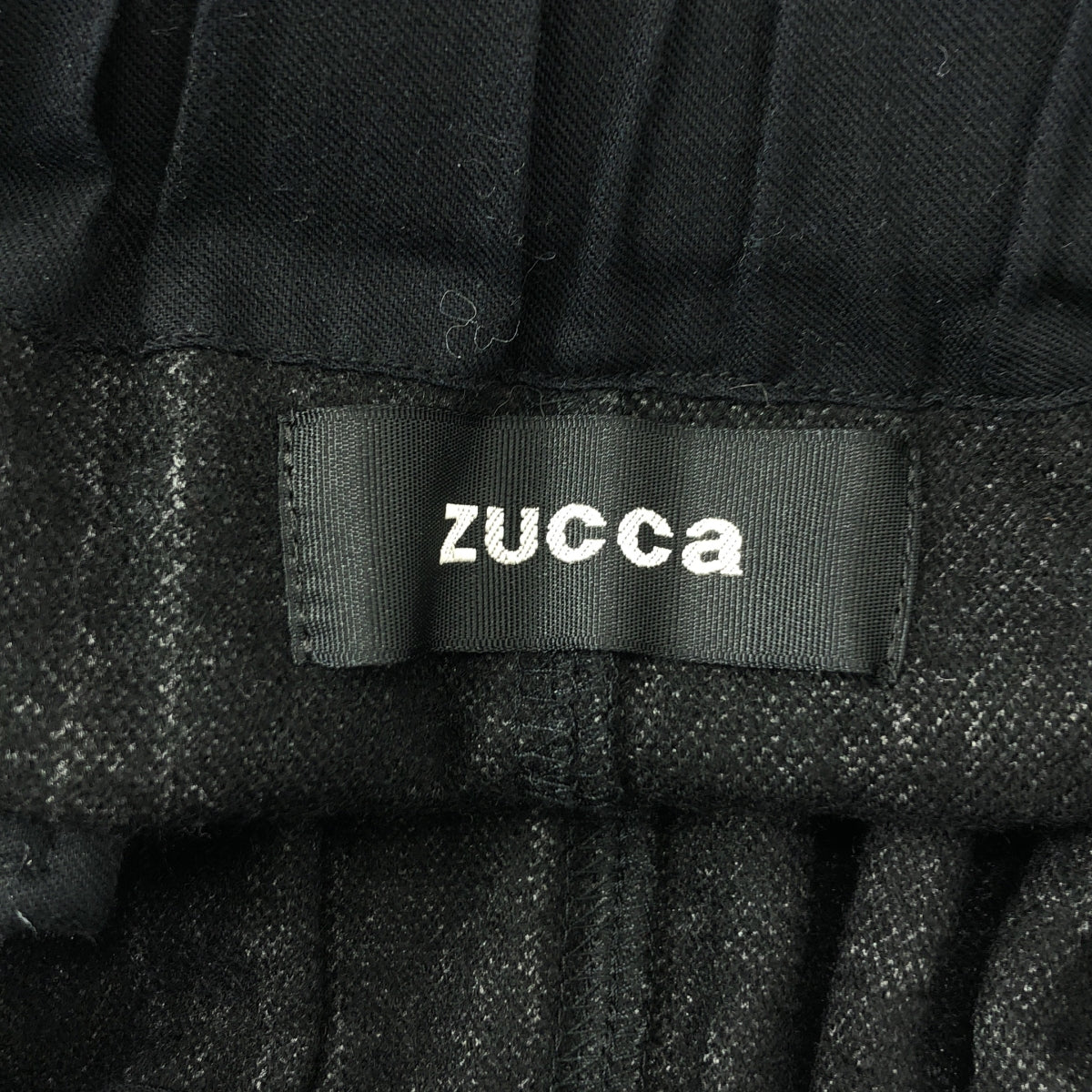 ZUCCa / ズッカ | ウール ベルテッド ワイド イージー パンツ | S | ブラック | レディース