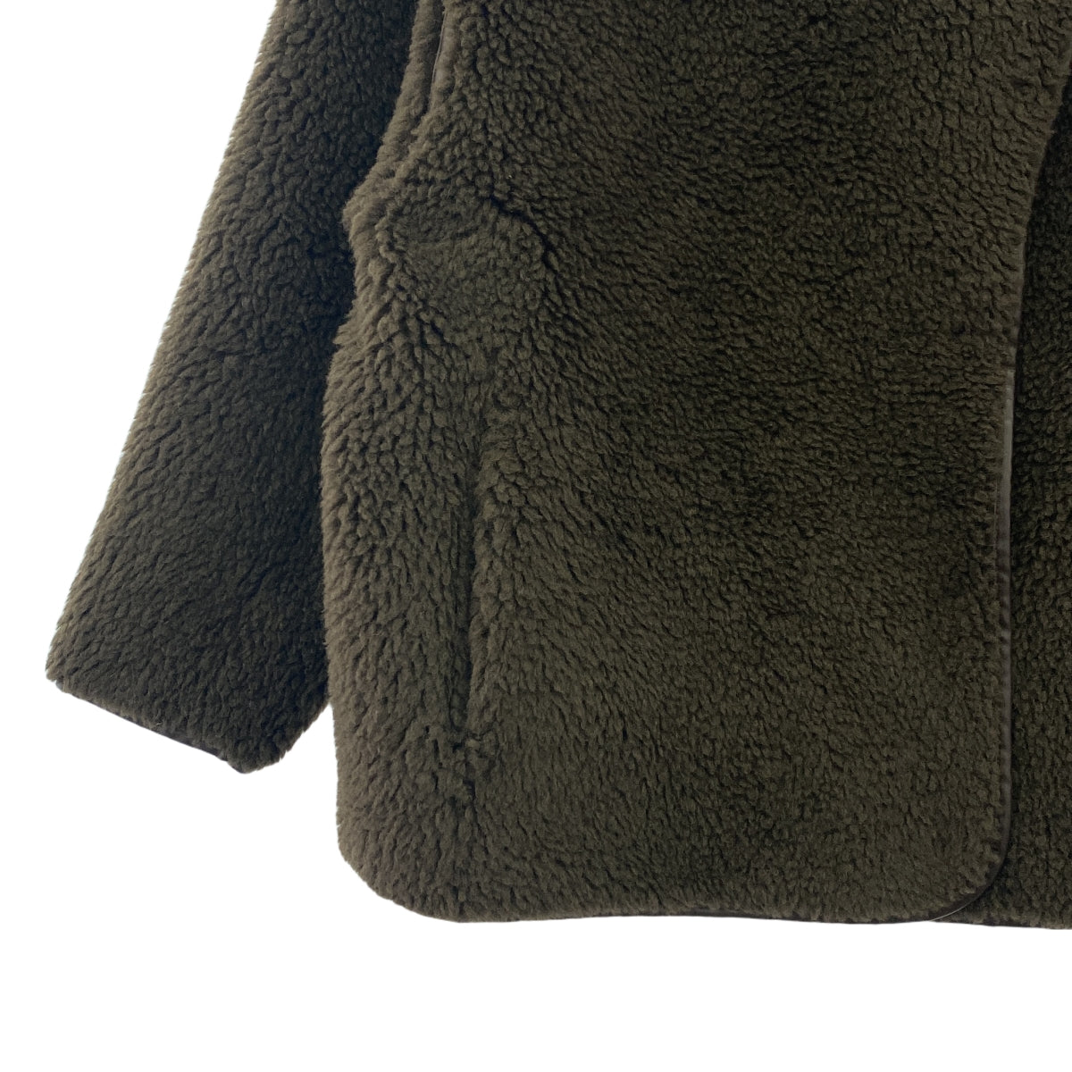 【美品】  AKTE / アクテ | 2023AW | ボア ミドル ブルゾン | F | ブラウン | レディース