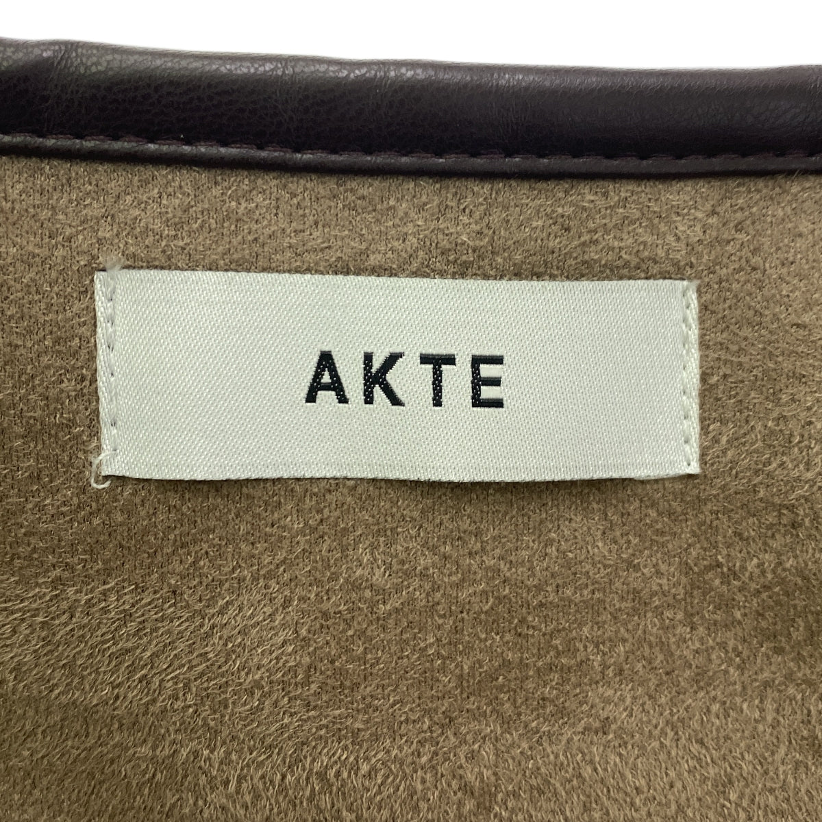 【美品】  AKTE / アクテ | 2023AW | ボア ミドル ブルゾン | F | ブラウン | レディース