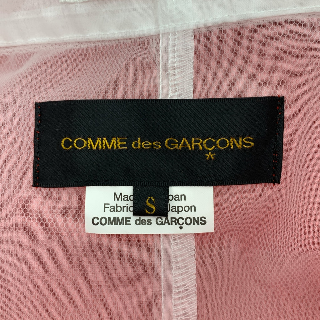 【美品】  COMME des GARCONS / コムデギャルソン | 2025SS | シアー オーガンザ レイヤード ジャケット | S | レッド / ホワイト | レディース