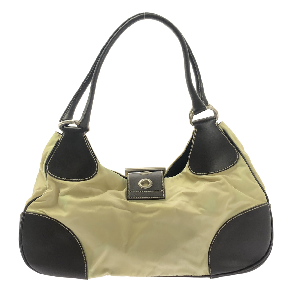 PRADA / 프라다 | 나일론 가죽 호보 핸드백 |