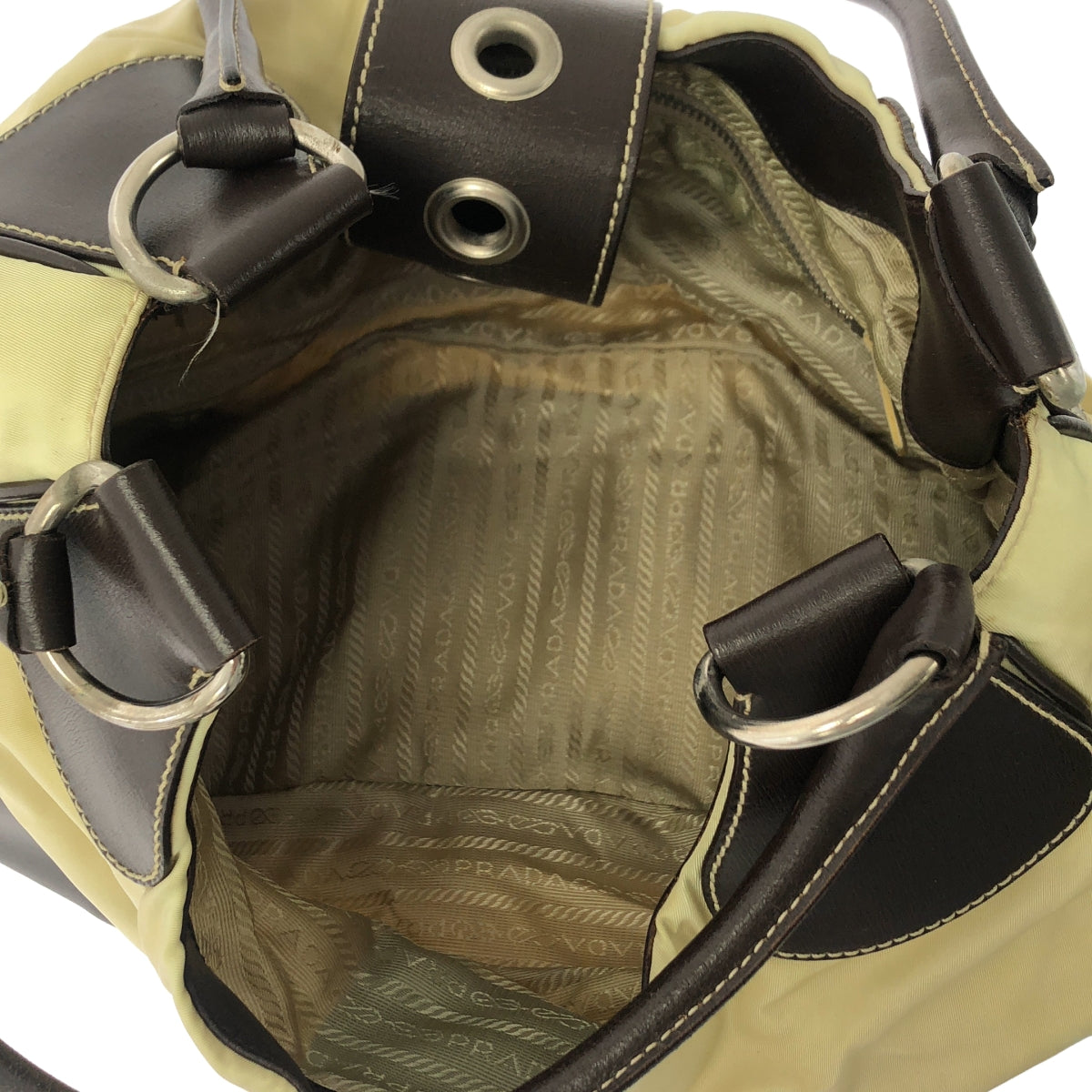 PRADA / 프라다 | 나일론 가죽 호보 핸드백 |