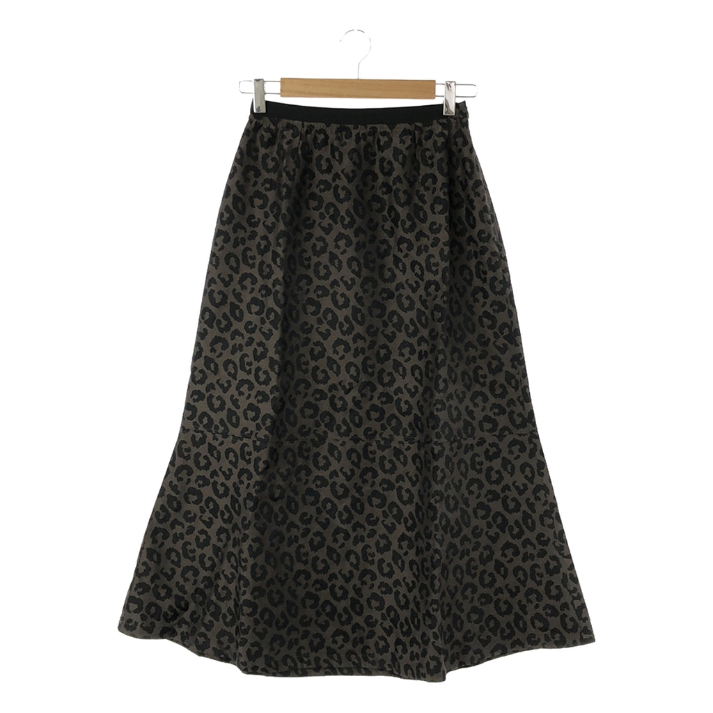 [狀況良好] kha:ki / 卡其色 |豹紋美人魚裙 | 2 |棕色/黑色 |女性的