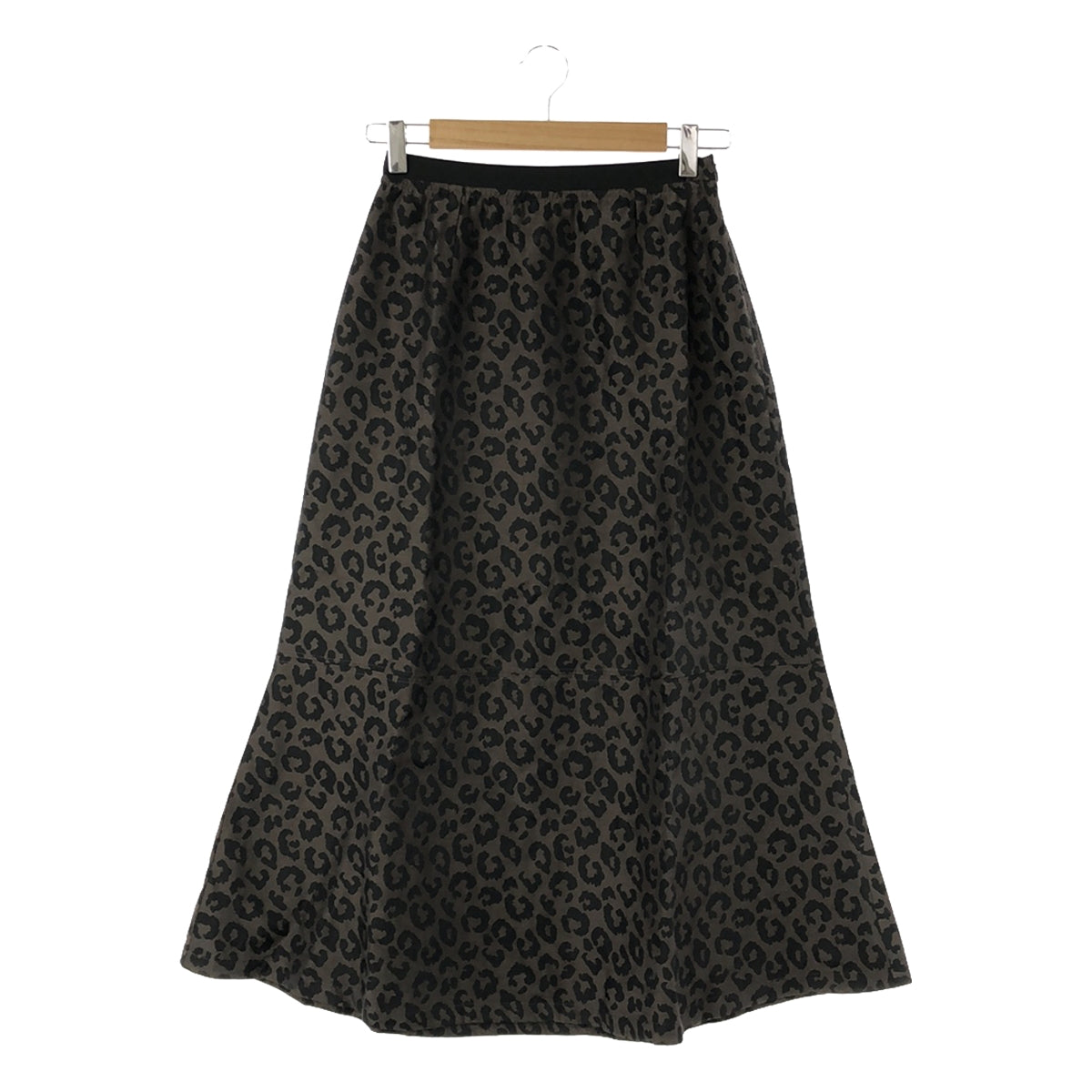 [狀況良好] kha:ki / 卡其色 |豹紋美人魚裙 | 2 |棕色/黑色 |女性的
