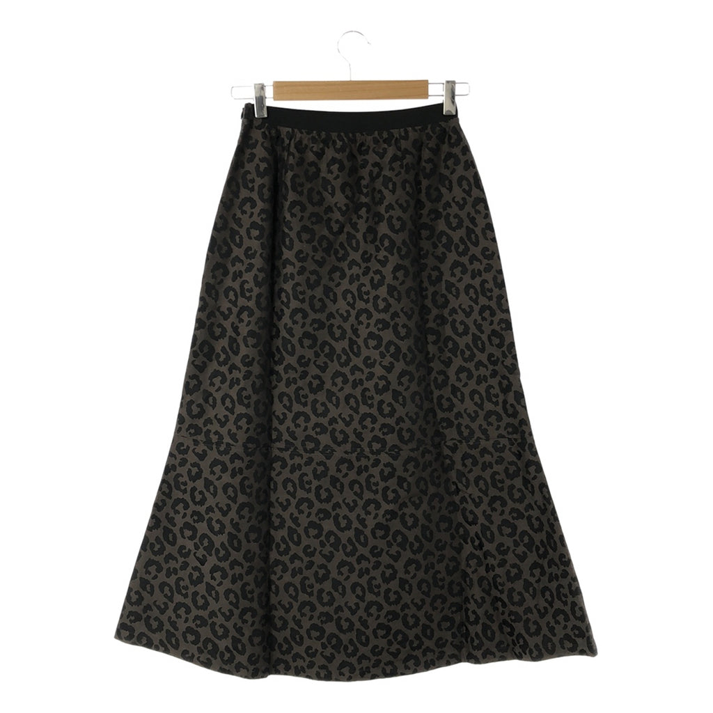 [狀況良好] kha:ki / 卡其色 |豹紋美人魚裙 | 2 |棕色/黑色 |女性的