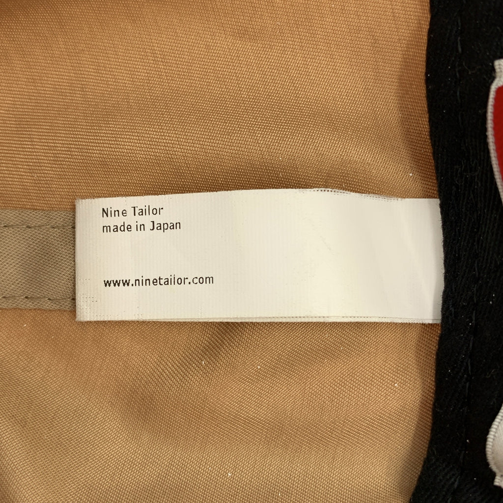 NINE TAILOR / ナインテイラー | Lymington Cap レザーベルト キャップ | F | ベージュ | メンズ