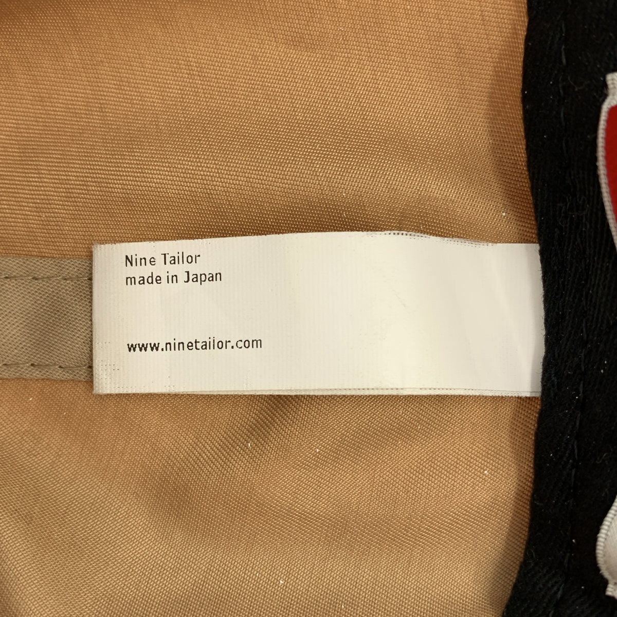 NINE TAILOR / ナインテイラー | Lymington Cap レザーベルト キャップ | F | ベージュ | メンズ