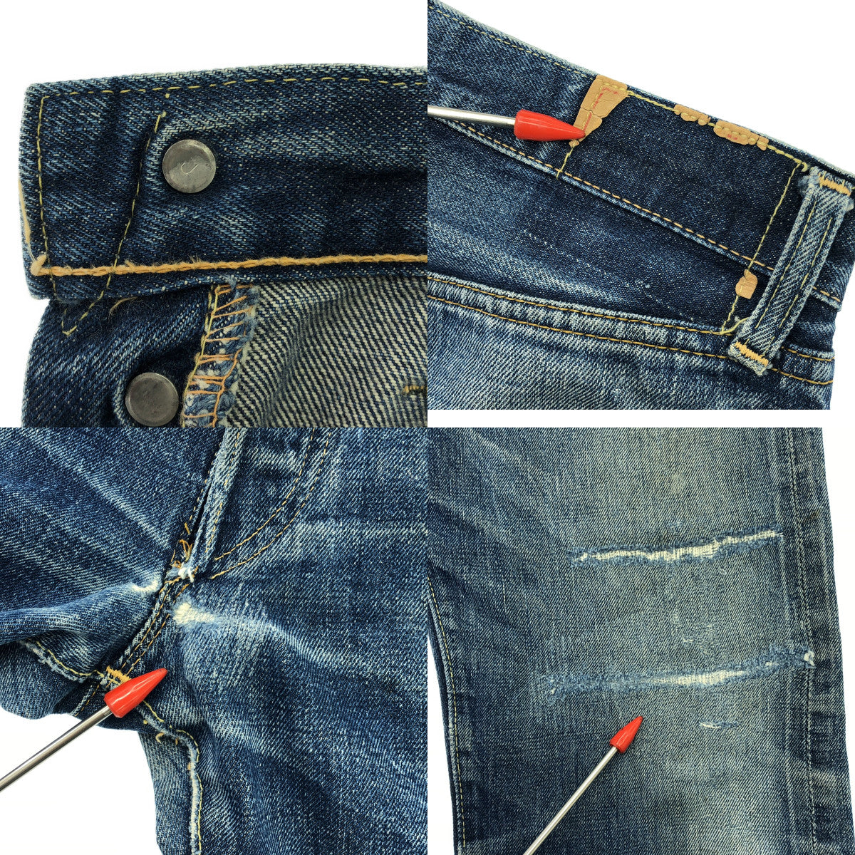 Levi's | 60s~ Vintage 501XX BigE Button back engraved J Foot length R Paper patch denim pants |