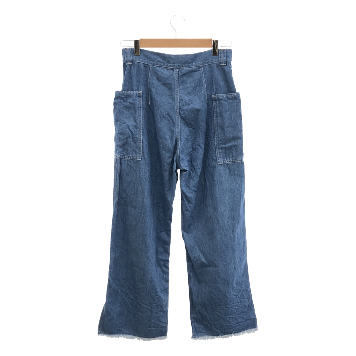 MarchAprilMay | Cotton Side Pocket Cut-Off Denim Pants | M | Women's