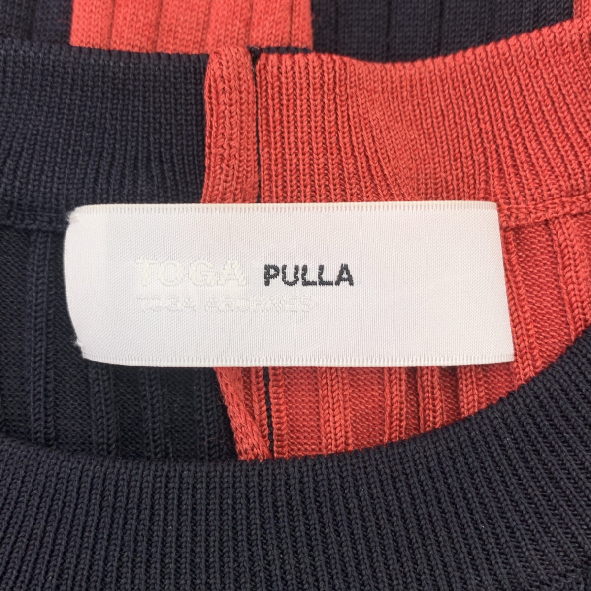 TOGA PULLA / トーガプルラ | ワイド リブニット プルオーバー | 36 | マルチカラー | レディース