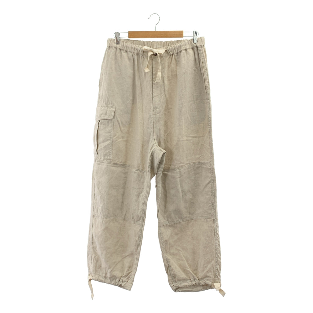 Sillage | 亞麻寬腿工裝褲 | F碼 | 男士