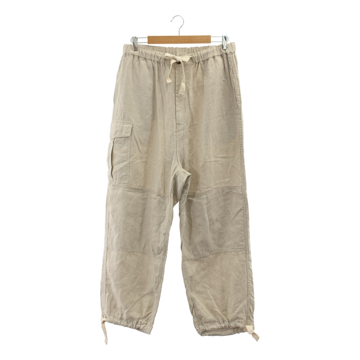 Sillage | 亞麻寬腿工裝褲 | F碼 | 男士