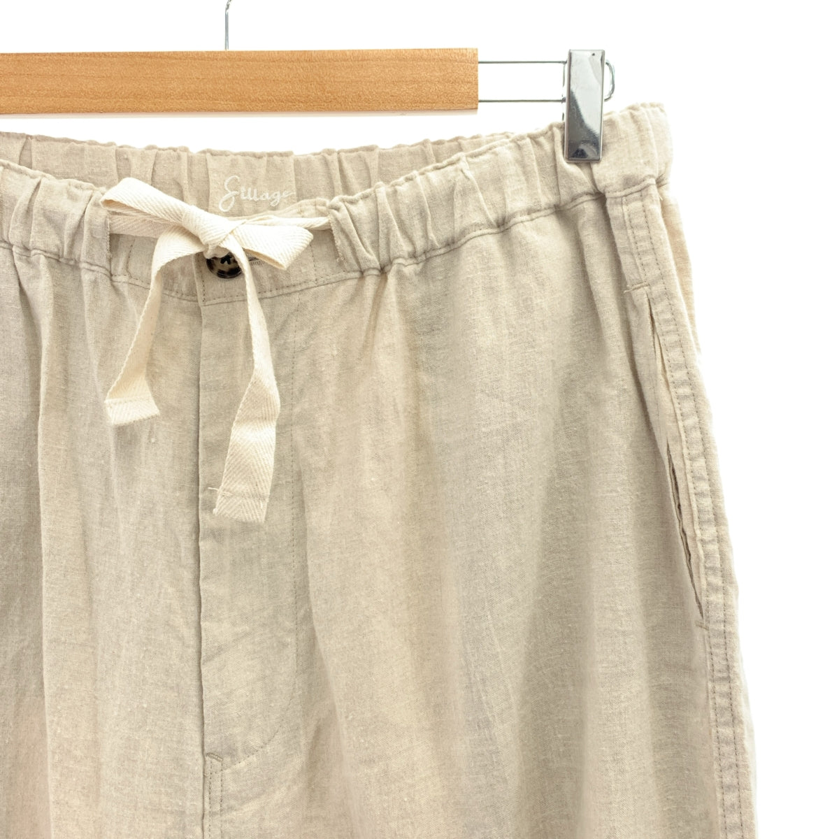 Sillage | 亞麻寬腿工裝褲 | F碼 | 男士