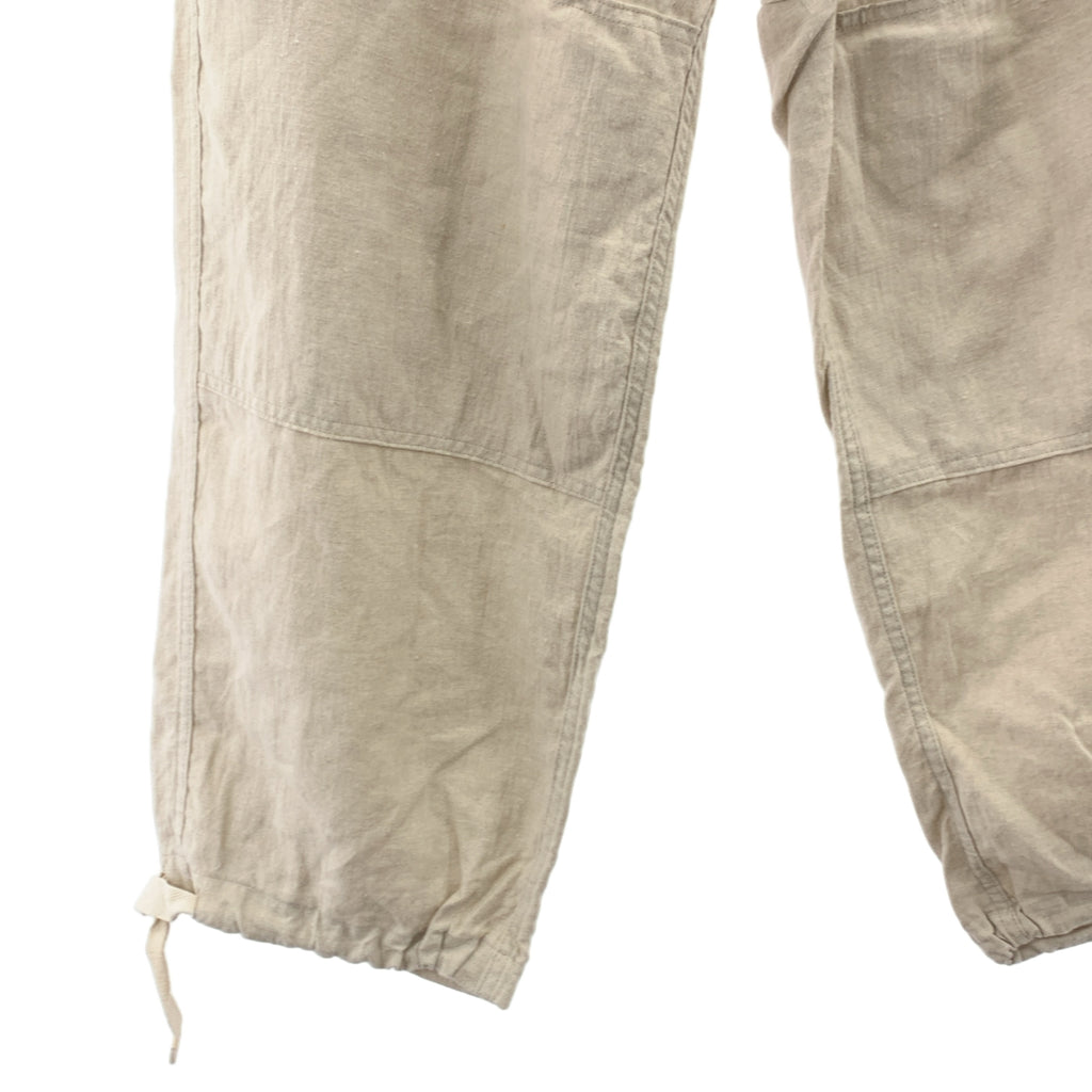 Sillage | 亞麻寬腿工裝褲 | F碼 | 男士