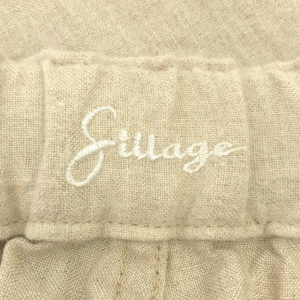 Sillage | 亞麻寬腿工裝褲 | F碼 | 男士