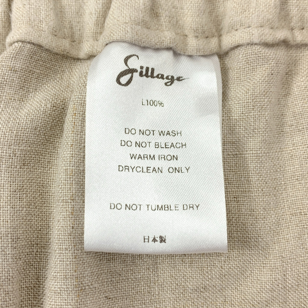 Sillage | 亞麻寬腿工裝褲 | F碼 | 男士