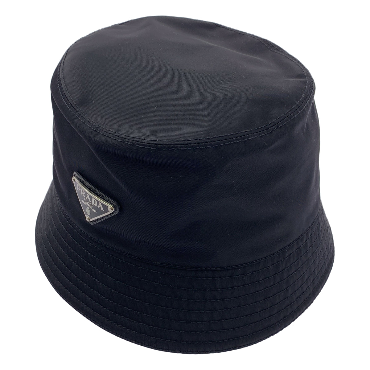 PRADA / プラダ | RE-NYLON トライアングルロゴ バケット ハット | M | その他