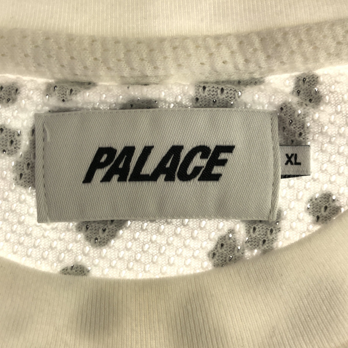 PALACE SKATEBOARDS / パレススケートボーズ | SPORTS MESH T-SHIRT ロゴ ナンバリングプリント 総柄 メッシュTシャツ | XL | ホワイト | メンズ