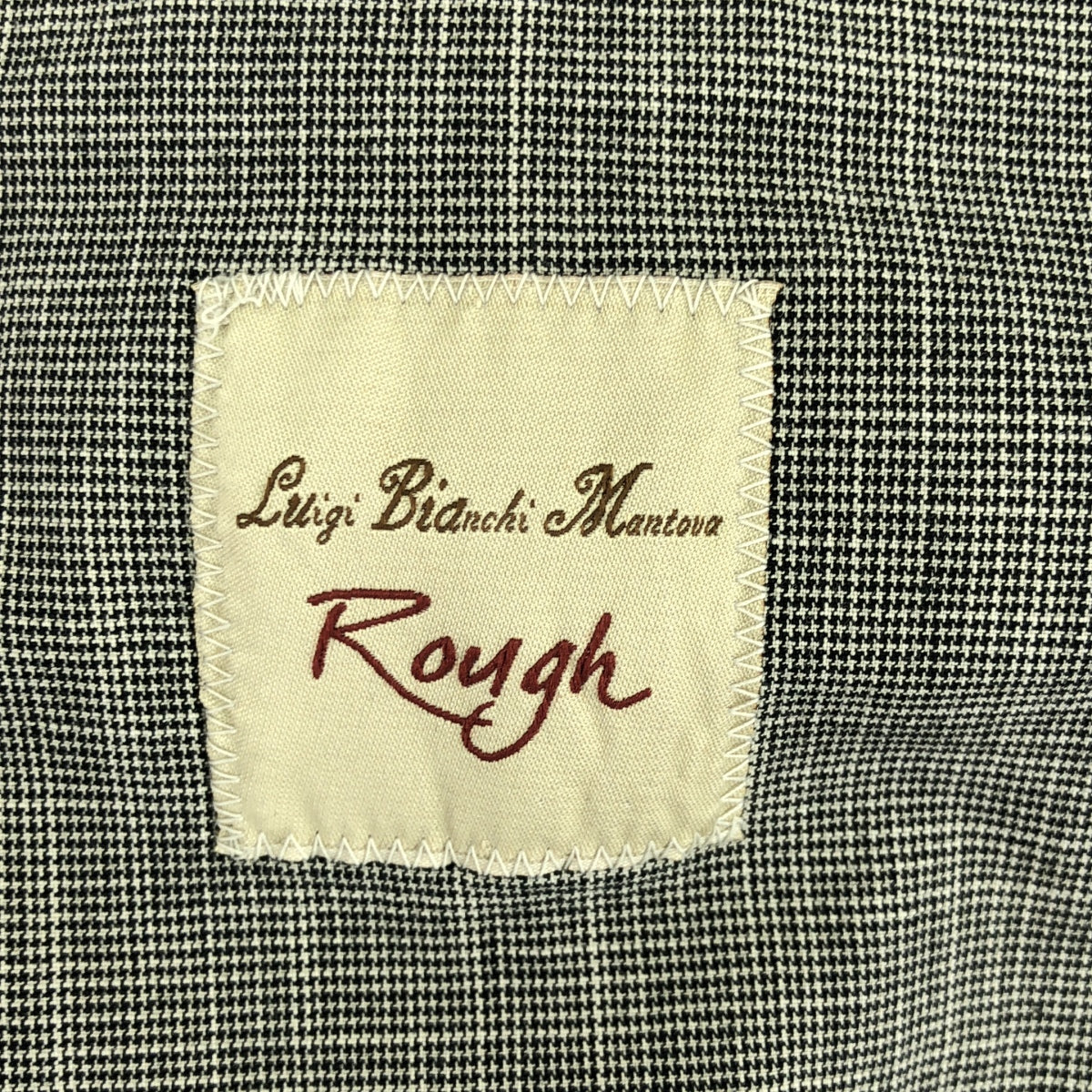 LBM Rough / ルイジビアンキマントヴァラフ | コットン リネン ストレッチ チェック 2B テーラードジャケット |