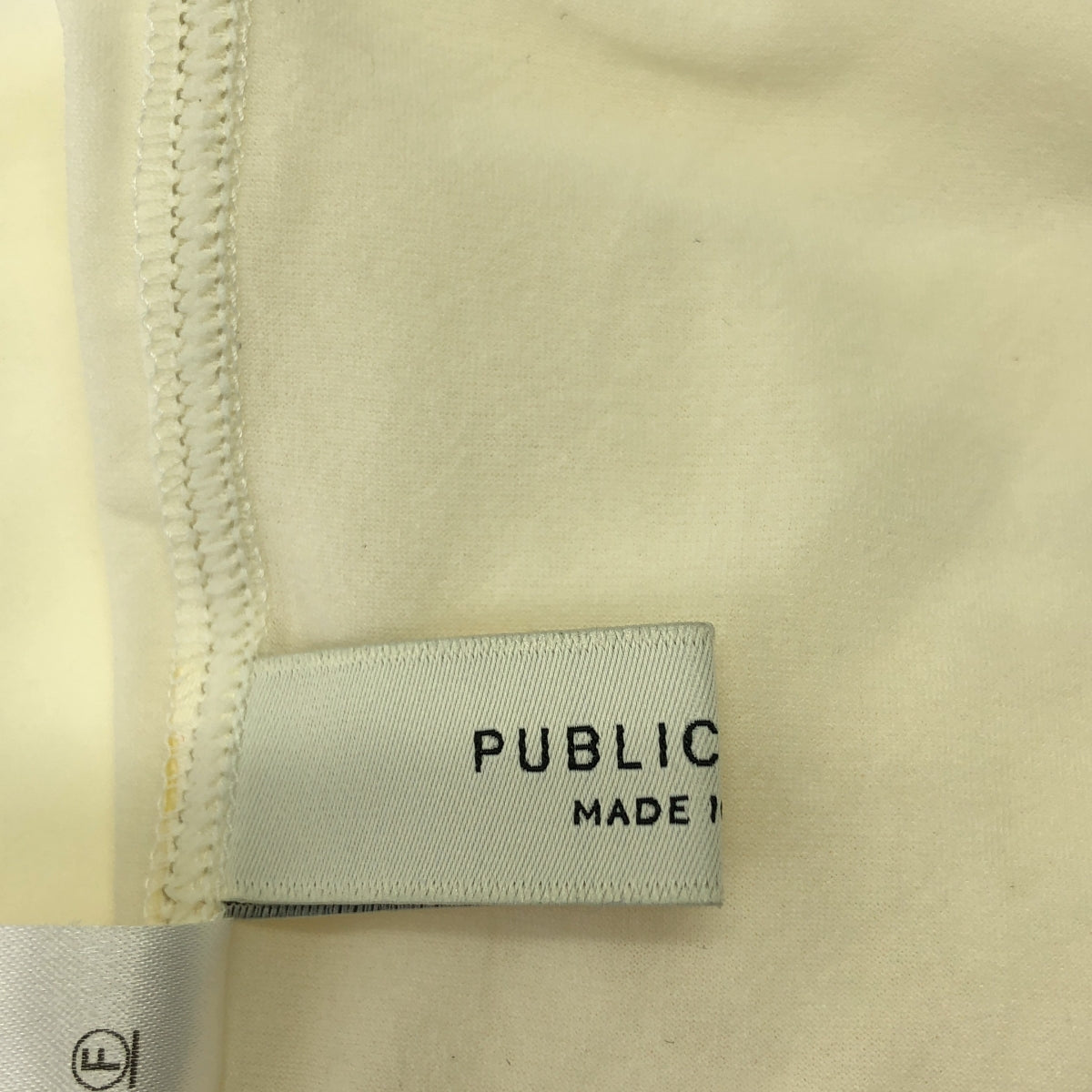 【미품】 PUBLIC TOKYO / 퍼블릭 도쿄 | 시어빅 TEE | FREE | 화이트 | 여성