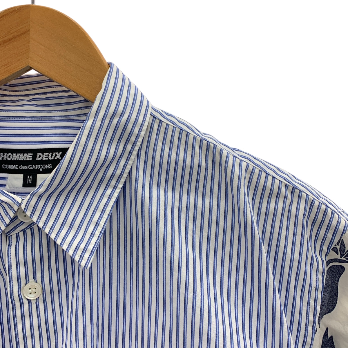 COMME des GARCONS HOMME DEUX / コムデギャルソンオムドゥ | 2012SS | コットン 総柄 ストライプ シャツ | M |